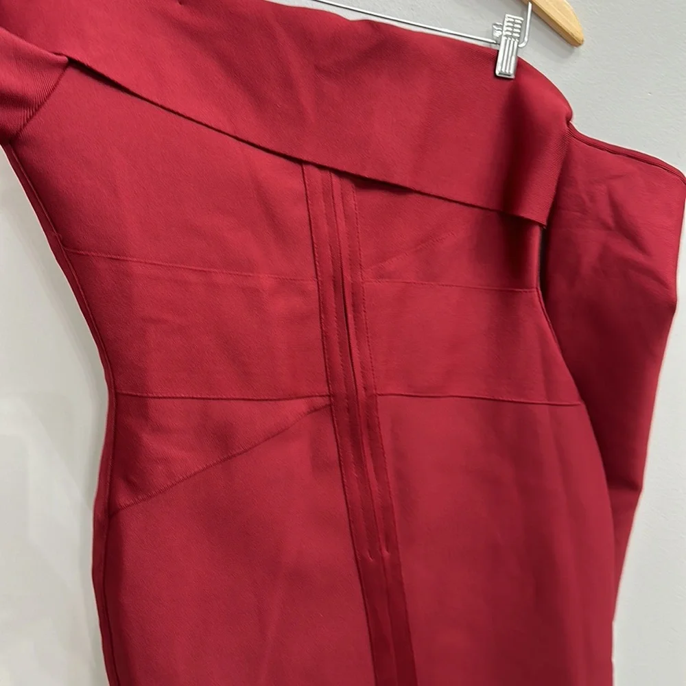 ALIEVA Shiva bandage dress maroon - Picture 9 of 15